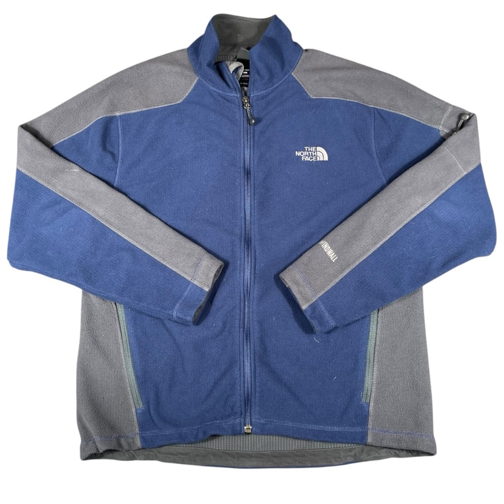 The North Face Windstopper Men’s Blue Grey Fleece Full Zip Jacket Size Medium